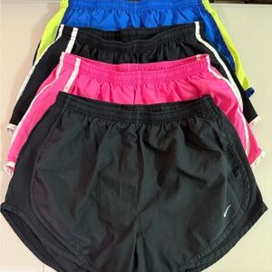 Bundle Women's Nike Running Shorts - Black, Pink, Blue